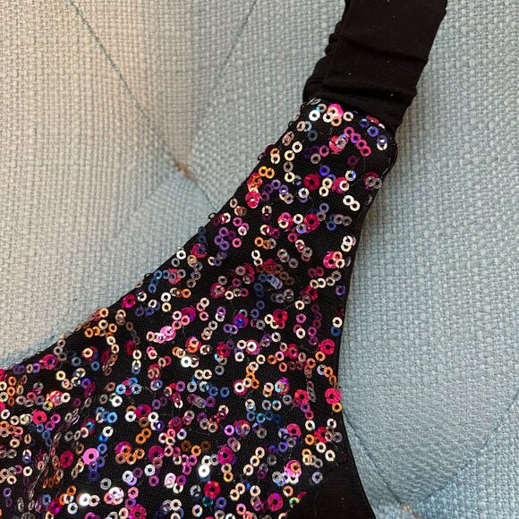 Ruby Rox Panel of Sequins One Shoulder Mini Dress - Picture 8 of 11